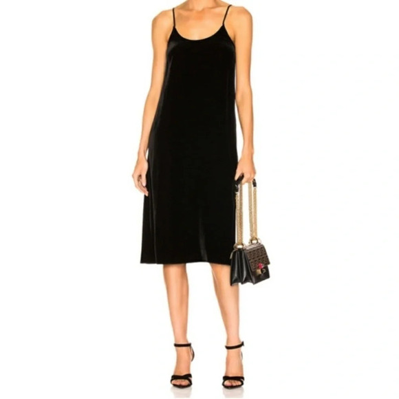 Enza Costa Velvet Slip Dress - Picture 1 of 8
